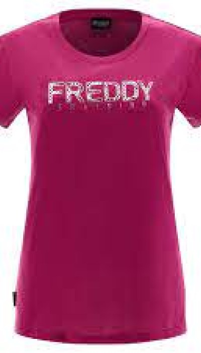 Freddy Jersey t-shirt with a light gold foliage print 
