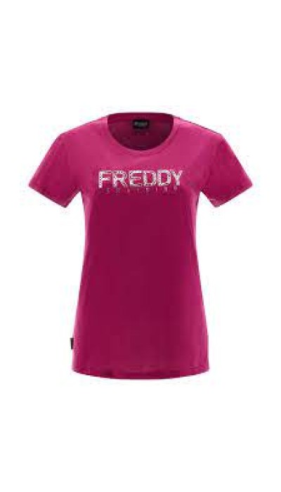Freddy Jersey t-shirt with a light gold foliage print Freddy Jersey t-shirt with a light gold foliage print