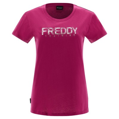 Freddy Jersey t-shirt with a light gold foliage print S3WTRT1-F104