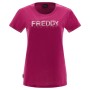 Freddy Jersey t-shirt with a light gold foliage print 