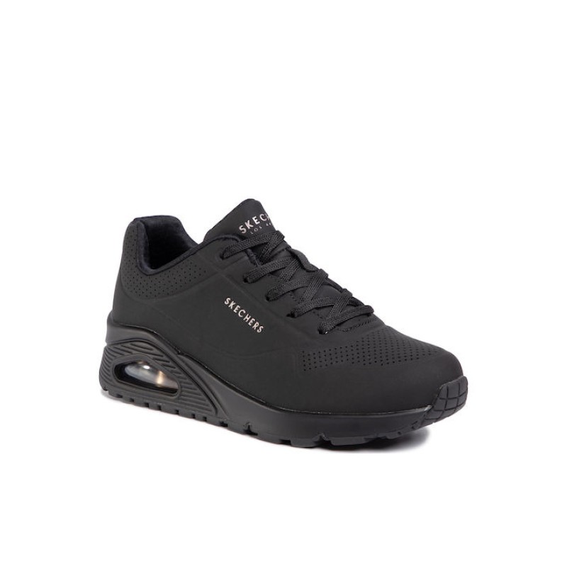 Skechers Γυναικεία αθλητικά sneakers με Air Memory Foam® Uno Stand On Air μαύρα