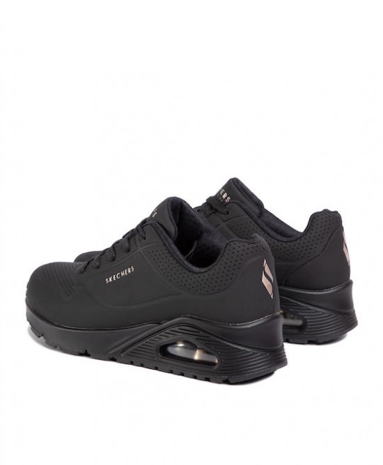 Skechers Γυναικεία αθλητικά sneakers με Air Memory Foam® Uno Stand On Air μαύρα