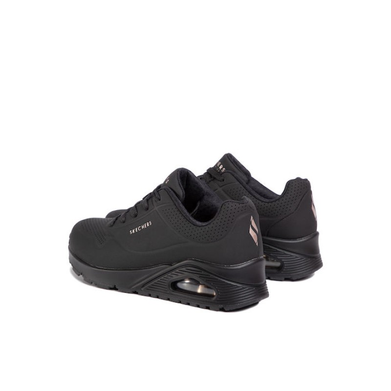 Skechers Γυναικεία αθλητικά sneakers με Air Memory Foam® Uno Stand On Air μαύρα