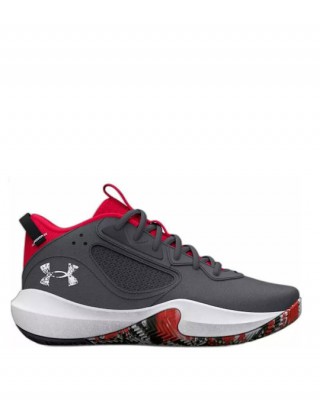 UnderArmour Kids Basketball Lace Up Shoes Gray