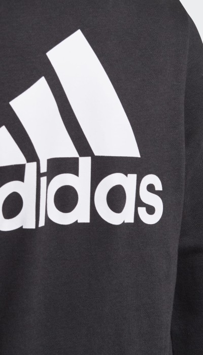 Adidas Παιδική ζακέτα με κουκούλα μαύρη