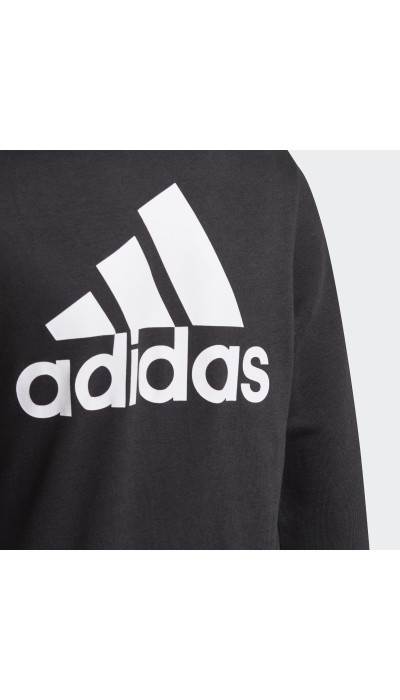 Adidas Παιδική ζακέτα με κουκούλα μαύρη