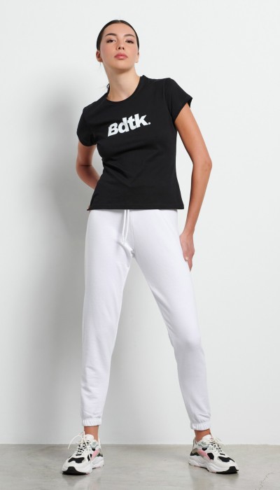 BodyTalk Γυναικείο παντελόνι φόρμας άσπρο