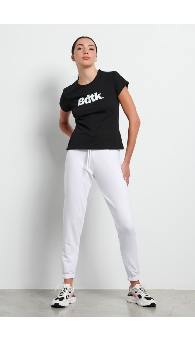 BodyTalk Γυναικείο παντελόνι φόρμας άσπρο