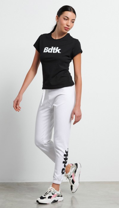 BodyTalk Γυναικείο παντελόνι φόρμας άσπρο