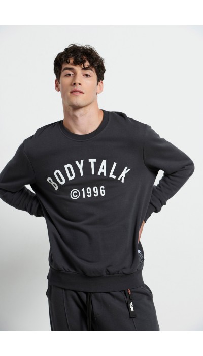 BodyTalk Ανδρικ΄η μπλουζα με λαιμόκοψη γκρι
