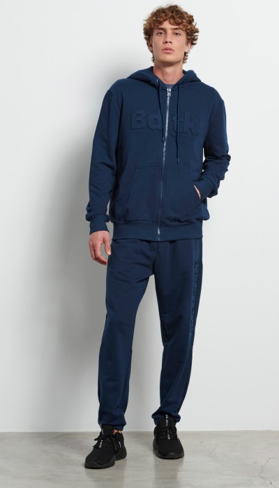 BodyTalk Ανδρική αθλητική jogger φόρμα "MOREFUN" μαύρη