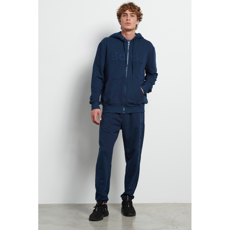 BodyTalk Ανδρική αθλητική jogger φόρμα "MOREFUN" μαύρη