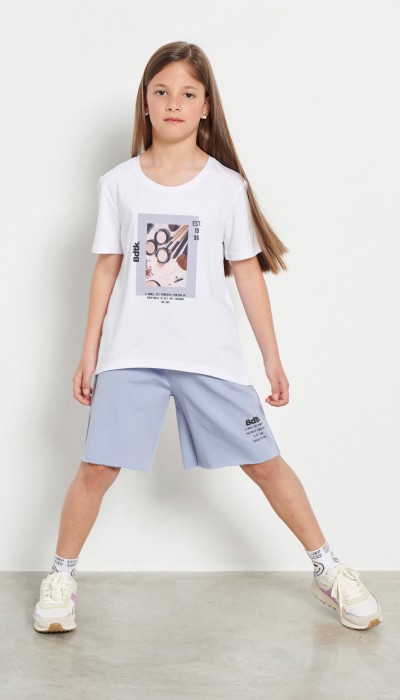 BodyTalk Παιδική βερμούδα μακρυά μωβ