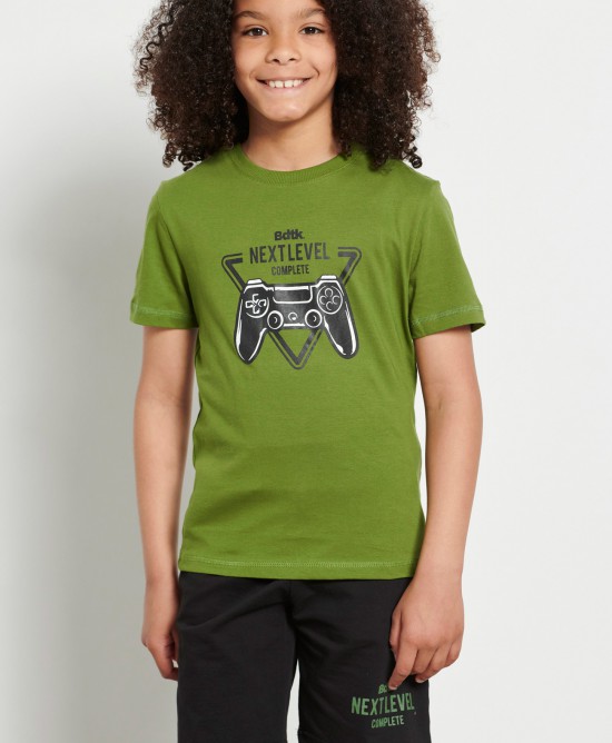 BodyTalk Παιδικό σετ κοντομάνικη μπλούζα & βερμούδα πράσινο