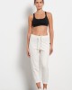 BodyTalk Γυναικείο παντελόνι Snaps jogger 7/8 εκρού