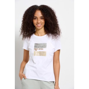 BodyTalk Women's "SNAPS" t-shirt 1231-902128