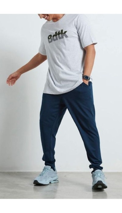 Body Talk Ανδρικό παντελόνι φόρμας με λάστιχο μπλε