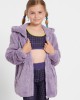 BodyTalk Παιδική ζακέτα με κουκούλα για κορίτσι teddy λιλά