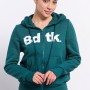 BodyTalk Γυναικεία ζακέτα φούτερ με κουκούλα πράσινη