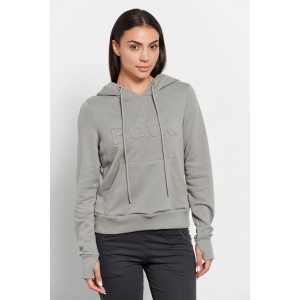 BodyTalk Women’s sweatshirt hoodie with embossed logo grey