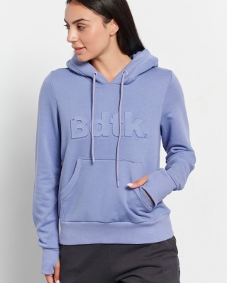 BodyTalk Women’s sweatshirt hoodie with embossed logo purple