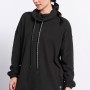 BodyTalk Γυναικεία μπλούζα μακριά Oversized μαύρη
