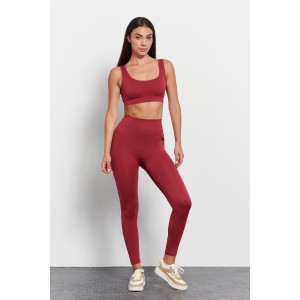 BodyTalk Women's set leggings & bra seamless maroon