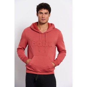 BodyTalk Men's hoodie embossed with logo maroon