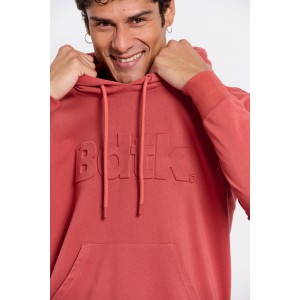 BodyTalk Men's hoodie embossed with logo maroon