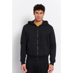 BodyTalk Men's hooded zip sweatshirt black