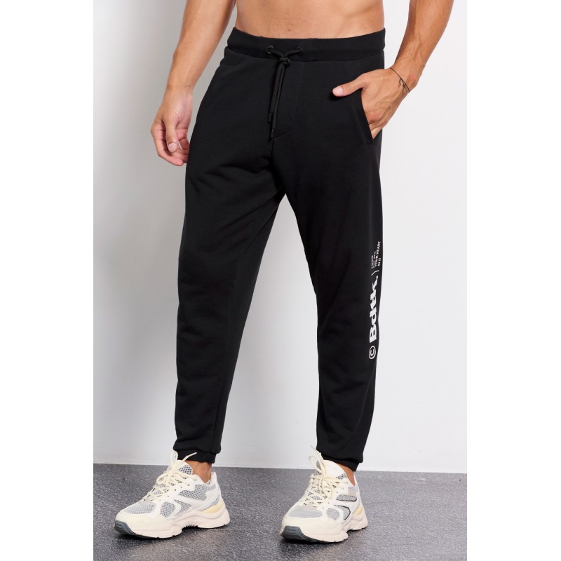 BodyTalk Ανδρικό παντελόνι φόρμας με λάστιχο jogger μαύρο BodyTalk Ανδρικό παντελόνι φόρμας με λάστιχο jogger μαύρο