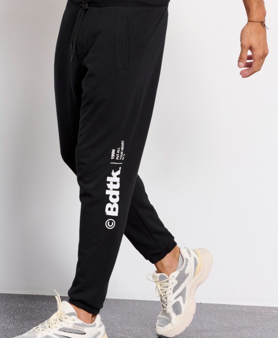 BodyTalk Ανδρικό παντελόνι φόρμας με λάστιχο jogger μαύρο