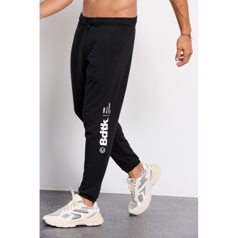 BodyTalk Ανδρικό παντελόνι φόρμας με λάστιχο jogger μαύρο BodyTalk Ανδρικό παντελόνι φόρμας με λάστιχο jogger μαύρο