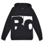 BodyTalk Ανδρική μπλούζα με κουκούλα raglan και τσέπες μαύρη