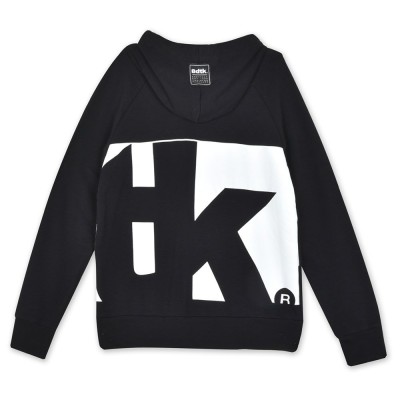 BodyTalk Ανδρική μπλούζα με κουκούλα raglan και τσέπες μαύρη