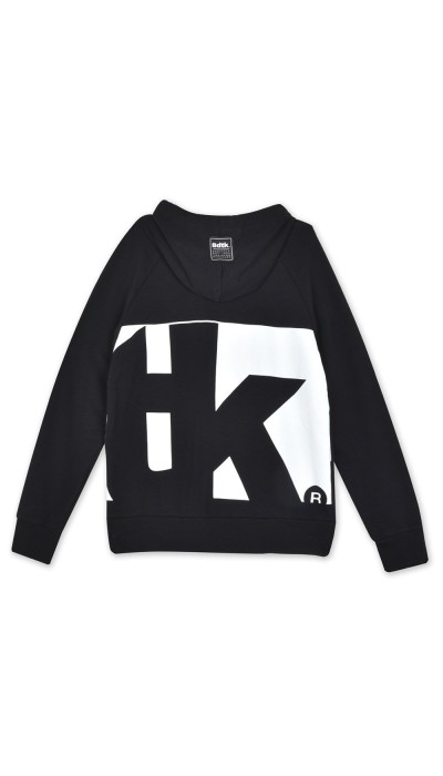 BodyTalk Ανδρική μπλούζα με κουκούλα raglan και τσέπες μαύρη