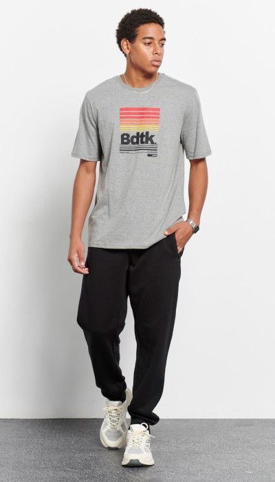 BodyTalk Ανδρικό παντελόνι φόρμας loose μαύρο