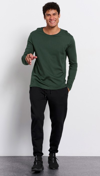 BodyTalk Ανδρικό παντελόνι φόρμας  ‘PANTS ON' μαύρο