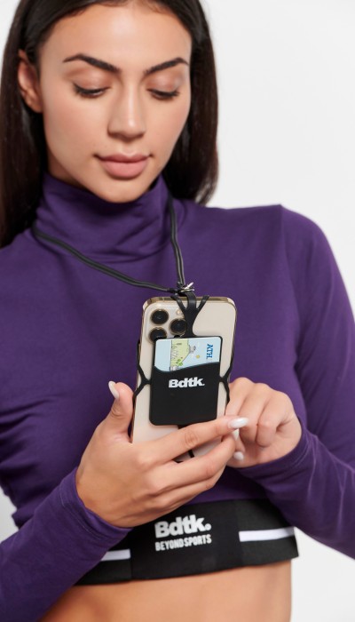 BodyTalk Unisex κρεμαστή θήκη κινητού μαύρη