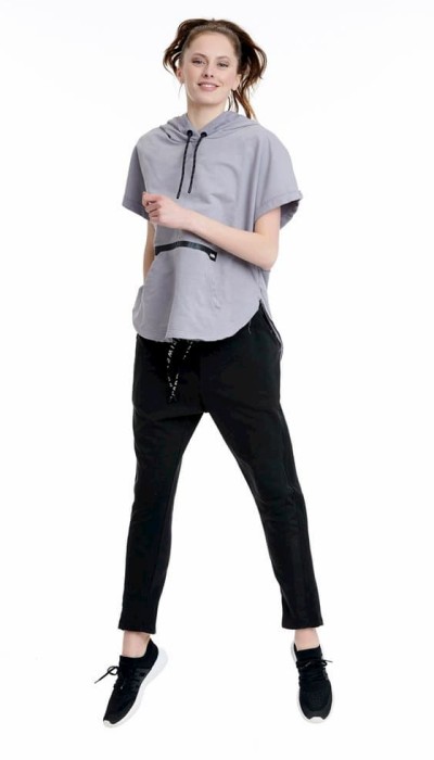 BodyTalk Γυναικείο παντελόνι με λάστιχο μαύρο