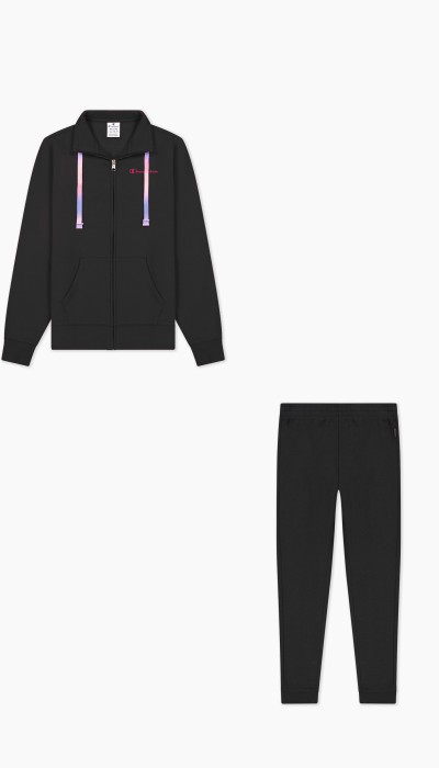 Champion Γυναικείο σετ φόρμας φούτερ μαύρο