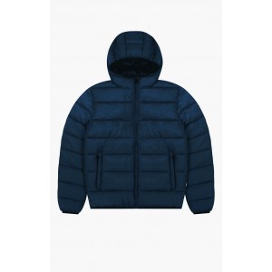 Champion Men's Puffer jacket with hood blue