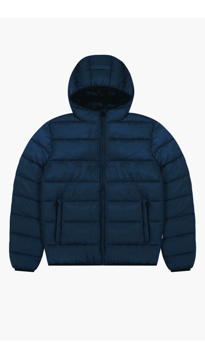 Champion Ανδρικό puffer μπουφάν με κουκούλα μπλε