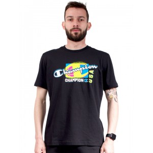Champion Men's cotton t-shirt with print black