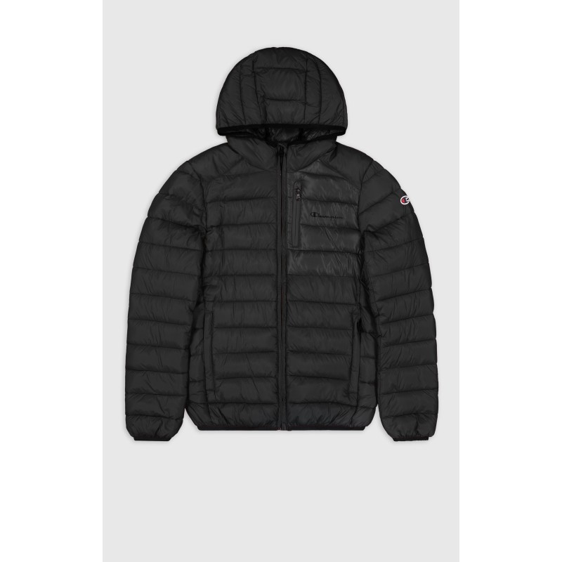 Champion Ανδρικό μπουφάν με κουκούλα Puffer μαύρο Champion Ανδρικό μπουφάν με κουκούλα Puffer μαύρο