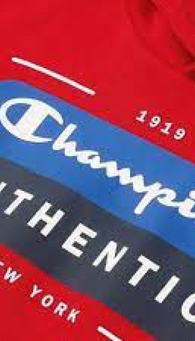 Champion Παιδική μπλούζα φούτερ με κουκούλα για αγόρι κόκκινη