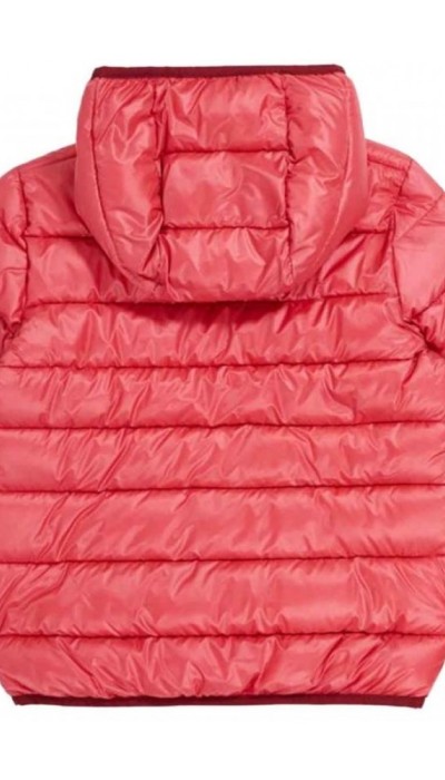 Champion Παιδικό μπουφάν με κουκούλα για κορίτσι κόκκινο