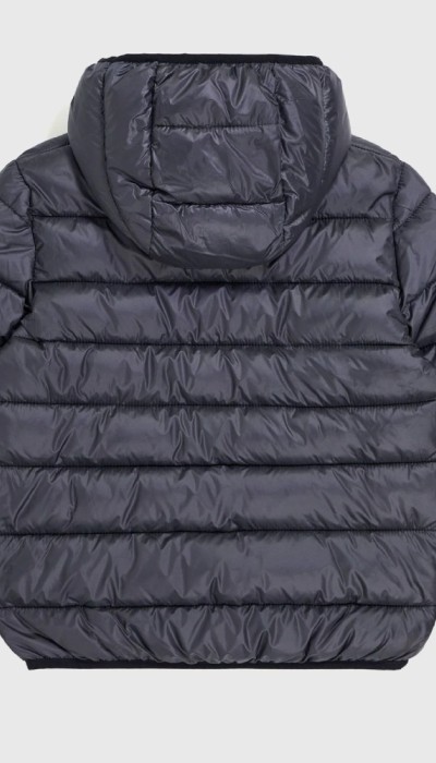 Champion Παιδικό μπουφάν με κουκούλα γκρι