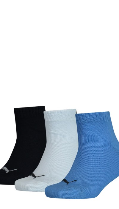 Puma Παιδικές κάλτσες quarter 3p μπλε