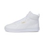 Puma Unisex Αθλητικά Παπούτσια Δερμάτινα Sneakers Caven Mid Άσπρα